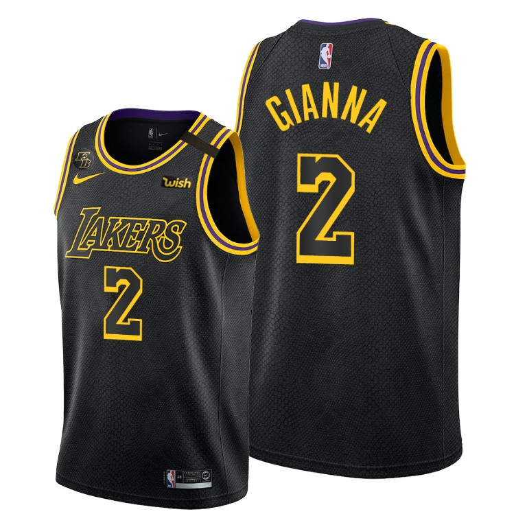 Men's Los Angeles Lakers Gianna Bryant #2 NBA 2020 Honors Kobe Inspired Special Mamba Week Black Basketball Jersey VMS4083YP